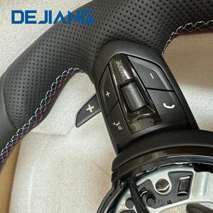 عجلة قيادة رياضية من الجلد الصناعي الأسود بالجملة لسيارات BMW طراز F10 F11 F20 F21 F22 F30 F31 F32 F36 لسلسلة <span class=keywords><strong>M</strong></span> الرياضية - Product Image 5