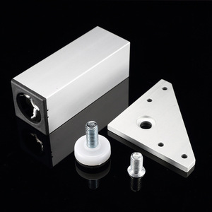 Pieds de meuble réglables en alliage d'aluminium, pieds carrés robustes pour armoire, 6cm 8cm 10cm 12cm 15cm 20cm 25cm 30cm - Product Image 4