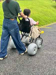 Fauteuil roulant aquatique flottant en alliage d'aluminium, capacité 100 kg, certifié CE, pour la plage et les activités de plein air - Product Image 6