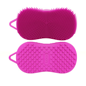 Silicone Massage Bath <b>Brush</b> Oval 15x9x4.6cm For Scalp Cleaning And Relaxation <b>Shampoo</b> Comb - Product Image 3