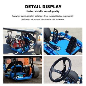 Carrito de Derrape Clásico Azul 200CC, Motor de Gasolina de 4 Tiempos, Chasis de Acero, Frenos de Disco Hidráulicos, Ruedas de 5 Pulgadas, Transmisión por Cadena, Uso en Exteriores, <span class=keywords><strong>Go</strong></span>-Kart - Product Image 5