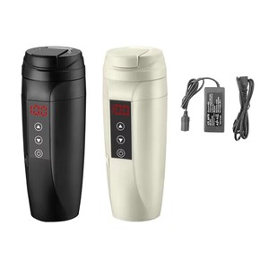 Grande Capacité Tasse Chauffante Intelligente en Acier Inoxydable 304 pour Voiture, <span class=keywords><strong>Thermos</strong></span> Électronique Intégré à Boire Directement, Moderne USB Automobile - Product Image 3