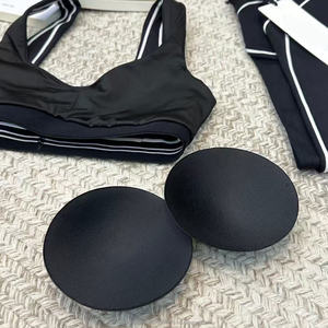 Conjunto Deportivo de Dos Piezas para Mujer, Leggings a Rayas para Yoga y Fitness, Sexy y Cómodo, Sujetador con Cierre Suave, Conjunto de Yoga - Product Image 5