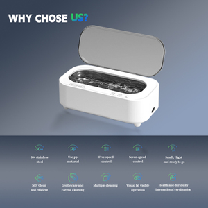 350ML Portable Nettoyeur À Ultrasons 24W Dispositif De Nettoyage À Ultrasons Nettoyeur De Bijoux Avec Couleur Personnalisée - Product Image 5