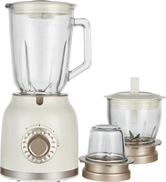 Nieuwe Design 1.5L Glazen Pot Hoge Vermogen Variabele Snelheid 3-Snelheden Drukknop IJsvergruizer Stamper Roestvrijstalen Mes Keuken