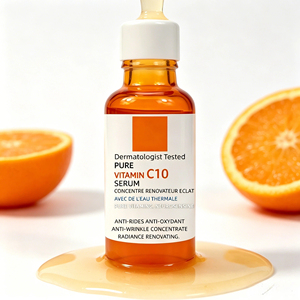 Concentrado Facial con 10% de Vitamina C y Ácido Hialurónico de Grado Dérmico, Suero Antioxidante y Antienvejecimiento, Sin Perfume, para Piel Sensible - Product Image 1