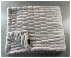 World's No.1 Softest Blanket Rabbit Fur Double Sided Ruched Faux Fur <strong>Throw</strong> Blanket for Eco-friendly Four Seasons Use 60 X 72 - Product Image 5