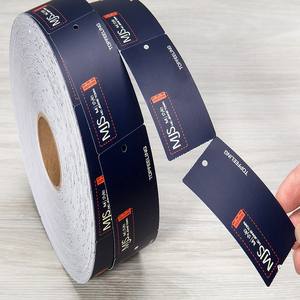 ป้ายแขวนเสื้อผ้าสำหรับโลโก้เสื้อผ้าของคุณเองแถบกระดาษสีชมพูหรูหราป้ายแบบกำหนดเอง - Product Image 5