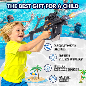 Pistola de Agua Automática con Luz LED, Pistola de Agua Eléctrica Mejorada con Capacidad de 330 ml para Niños y Adultos, Juguete de Pistola de Agua - Product Image 2
