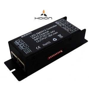 Controlador sorpresa DMX512 Controlador LED DMX RGB con interfaz de red RJ45 Decodificador universal Garantía CE ROHS - Product Image 1