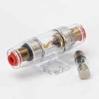 Su geçirmez AGU Sigorta Tutucu 10x38mm 12V Araç Ses Stereo Amplifikatörü Denizcilik Otomotiv için Sıralı Sigorta Tutucu