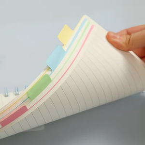 Agenda spirale PP à feuilles mobiles avec couvertures transparentes épaissies, formats A5/A6/B5, 124 feuilles vierges/linéées/ quadrillées - Product Image 6