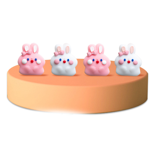 4XCute Little Rabbit Joystick Thumb Grips pour Nintendo Switch Controller Rubber Protective Joystick Cover Thumbstick Grip - Product Image 3