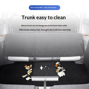 Wholesale Broom Carpet Rake with Squeegee Long Handle for Pet Hair Fur <b>Remover</b> <b>Fluff</b> Hardwood Floor No Scratch - Product Image 3