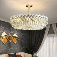 Современная роскошная золотая хрустальная люстра-подвеска Zeal Lighting для больших отелей, потолочный светильник для декора