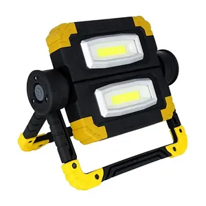 Outdoor Portable Work <b>Light</b> 360 Adjustable Flashlight 2*10W COB <b>LED</b> Household Camping Hiking Car Flood WD-930 10W COB <b>LED</b> Flood - Product Image 1