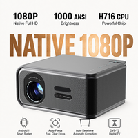Projecteur intelligent portable OEM Mini LED vidéo Android pour home cinéma 4K LCD 1080P Full HD avec autofocus et Wi-Fi