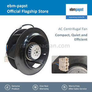 ebmpapst R2E225-BE51-13 115V 185W 1.62A 3000RPM Moteur à courant alternatif à roulement à billes avec roue à aubes motorisée, inverseur AB, 225mm, OEM/ODM, refroidissement centrifuge - Product Image 2