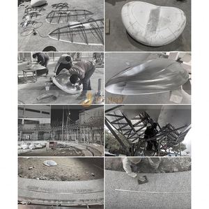 ANW5476 Escultura Moderna de Acero Inoxidable 304 Estilo Art Deco Personalizada para Espacios Comerciales y Públicos - Product Image 6