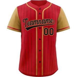 Camiseta de béisbol personalizada con rayas, uniforme deportivo personalizado con botones, uniforme deportivo unisex para adultos, transpirable, sublimado, nombre del equipo 00 - Product Image 1