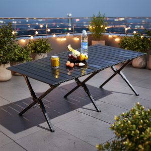 <span class=keywords><strong>Mesa</strong></span> Plegable Blanca de 120 cm, Portátil, Ligera y Moderna, Directo de Fábrica, para Picnics al Aire Libre, Cenas y Uso en Hoteles - Product Image 5