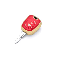 Étui à clés de voiture en TPU transparent de luxe personnalisé couvercle de porte-clés de voiture pour Peugeot accessoire de clé de voiture accessoires de clé