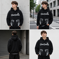 Sweat à capuche personnalisé imprimé DTG, coton lourd 400 GSM, broderie, impression sérigraphique, logo, streetwear, faible MOQ, haute qualité, unisexe