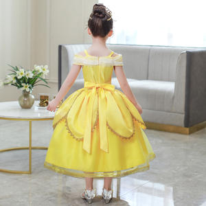 Vestido de actuación de escenario de Halloween serie princesa amarilla para niñas <span class=keywords><strong>disfraz</strong></span> de princesa - Product Image 3