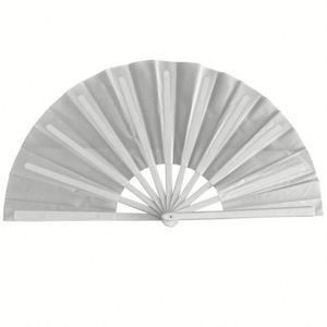 Éventail pliant personnalisé en plastique coloré de 33 cm, idéal pour le Kung Fu, les carnavals, la musique, les festivals, la danse, cadeaux et artisanat en bambou - Product Image 5