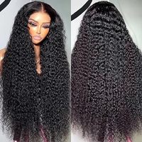 Perruques de Cheveux Humains Indiens Bruts Sans Colle à Cuticules Alignées, Perruque Frontale en Dentelle HD pour Femmes Noires – Vente en Gros