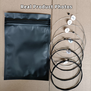 Cordes de guitare électrique à noyau en acier en alliage de nickel noir, jeu de cordes de remplacement à 6 cordes, pièces d'instruments - Product Image 2