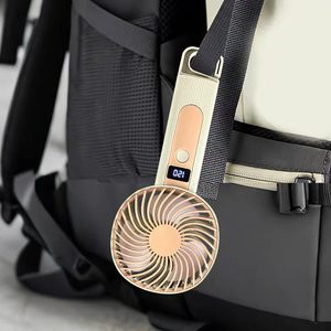 Ventilador de cuello portátil con pantalla digital, con clip, funciona con batería portátil de 3000 mAh, para uso en exteriores - Product Image 1