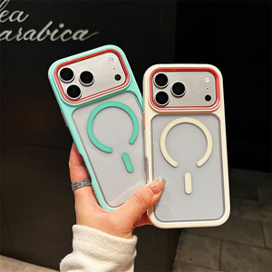 เคสโทรศัพท์กันกระแทกแบบใส รุ่น Magnetic Armor สำหรับ iPhone 17 16 15 14 Pro Max ดีไซน์ไล่เฉดสี แบบ 3 in 1 ฝาหลังใส รุ่นใหม่ - Product Image 4