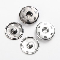 Accesorios de Costura al por Mayor, Botones de Presión Redondos de Metal de 12 mm, Clip de Bolsillo, Esquina, Cobre Antiguo