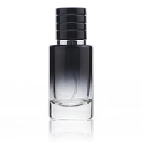 Flacon en verre avec couvercle, pulvérisateur de parfum rechargeable, produit de luxe, vente en gros, ml