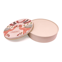 Grande boîte ronde en fer blanc de qualité alimentaire pour biscuits, chocolats et bonbons