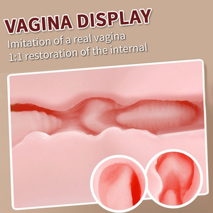 Nuova vendita calda figa masturbazione tazza doppio canale Mini Silicone <span class=keywords><strong>Vegina</strong></span> giocattolo del sesso per gli uomini maschio MasturbatorToys - Product Image 2