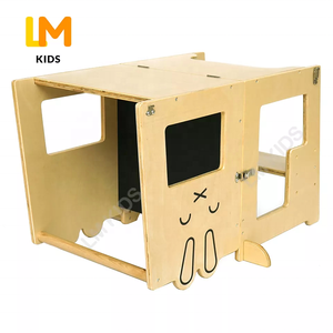 LM KIDS Torre De Aprendizaje De Madera Plegable Montessori Torre De Aprendizaje Entrada Y Escuela-Torre De Cocina Helprer Aplicada - Product Image 5