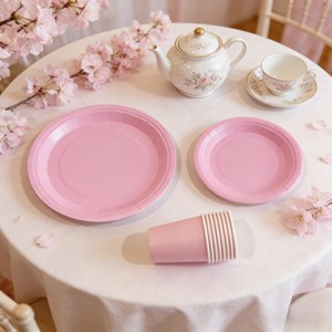 ชุดอุปกรณ์จัดงานเลี้ยงสีพื้น DAMAI ชุดจานชามกระดาษสีพื้นแบบใช้แล้วทิ้ง ขนาด 7 นิ้ว 9 นิ้ว พร้อมถ้วยกระดาษและผ้าเช็ดปาก - Product Image 3