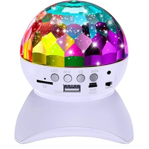 Sao đêm đầy sao chiếu ánh sáng đầy đủ màu sắc xoay <span class=keywords><strong>Bluetooth</strong></span> Loa ma thuật bóng đầy màu sắc xoay DJ Disco Đèn sân khấu - Product Image 2