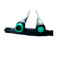 Dây cáp kết nối nhanh M8, 2 đến 6 chân, đực/cái, DC 12V, chống nước IP65, chất liệu PVC, dùng cho thiết bị gia dụng