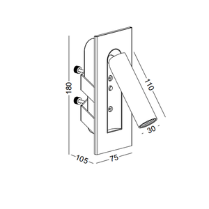 Đèn Đọc Sách <span class=keywords><strong>Led</strong></span> Hình Vuông Gắn Tường Bảo Hành 5 Năm Đèn <span class=keywords><strong>LED</strong></span> Gắn Tường Công Tắc Đèn Đọc Sách <span class=keywords><strong>Led</strong></span> Gắn Tường Cạnh Giường 3W - Product Image 6