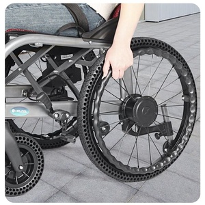Hubang <span class=keywords><strong>Shanghai</strong></span> pieghevole 12 pollici sedia a rotelle in lega di alluminio 20 pollici ruota posteriore potenza leggera sedia a rotelle elettrica - Product Image 6