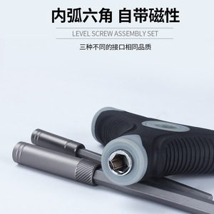 28 In 1 Multi Bit <b>Screwdriver</b> Set With Level Gauge For Diy Repair Tools - Product Image 4