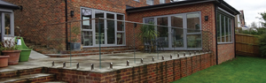 <span class=keywords><strong>Balustrade</strong></span> moderne de 12mm en verre trempé pour balcon et piscine avec main courante en acier Terrasse extérieure en <span class=keywords><strong>PVC</strong></span> Robinet d'atterrissage de balcon pour villas - Product Image 4