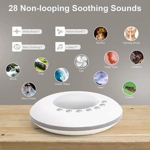 Máquina de sonido de ventilador redondo con sonidos de la naturaleza, luz nocturna portátil, dispositivo de ruido blanco <span class=keywords><strong>para</strong></span> bebés, máquina de sonido de ruido blanco <span class=keywords><strong>para</strong></span> <span class=keywords><strong>dormir</strong></span> <span class=keywords><strong>para</strong></span> niños - Product Image 5
