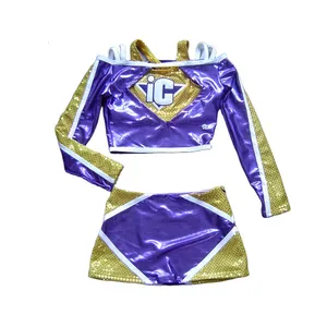 Nieuwe Kwaliteit Cheerleading Uniform Jurk Meisjes Sublimatie Cheerleading Uniformen Voor Verkoop