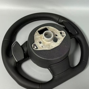 Volante de Cuero Perforado para <span class=keywords><strong>Audi</strong></span> A4 B, A5, <span class=keywords><strong>A6</strong></span> C7, A7 C6, R8, RS, RS3, RS4, RS5, Q3, Q5, Q7, TTS3, S4, S5, B9, RS6, RS7, Accesorios para Auto - Product Image 4