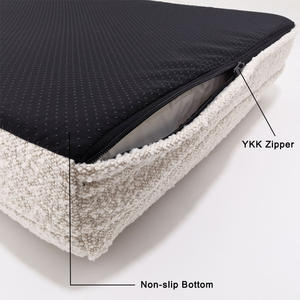 ZMaker, superventas personalizadas, camas ortopédicas de espuma viscoelástica para perros, Cama grande de lujo de espuma viscoelástica para perros, cama ortopédica para perros con cremallera - Product Image 3