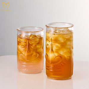 Creativo Tiki Glass <span class=keywords><strong>Bar</strong></span> Cristalería Hawaiano Cóctel Copa Retro Personalizado Big Nose Payaso Cara Vidrio Tiki Taza de Cerveza - Product Image 3